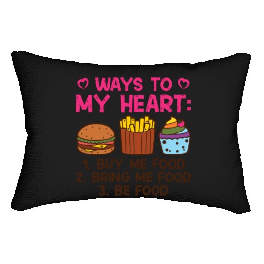 Ways To My Heart Food Valentine s Day Couples In Lumbar Pillows