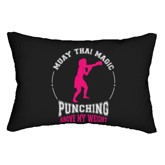 International Women's Day Muay Thai Girl Power Lumbar Pillows