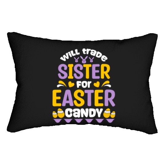 Sister For Easter Candy Lumbar Pillows