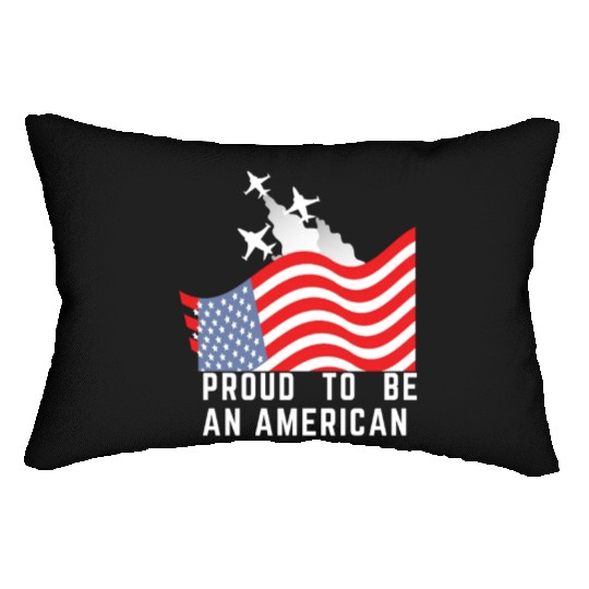 Wings of Liberty: Red, White, and Blue Plane Lumbar Pillows
