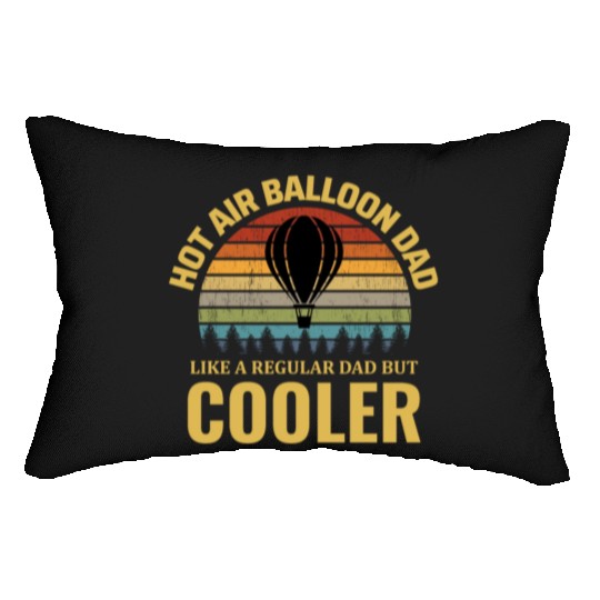 Hot Air Ballooning Hopper Balloon Dad Balloonist Lumbar Pillows