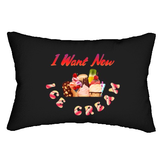 Sweet Gift for Ice Cream Lovers in the Summer Day Lumbar Pillows