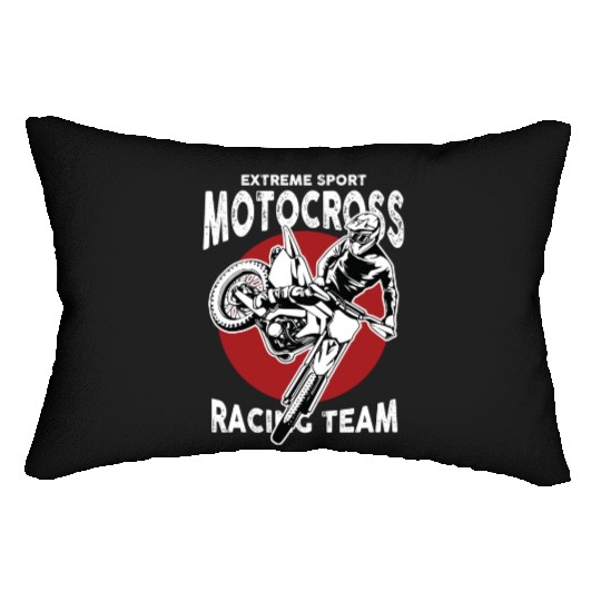 Motocross Racing Team Lumbar Pillows