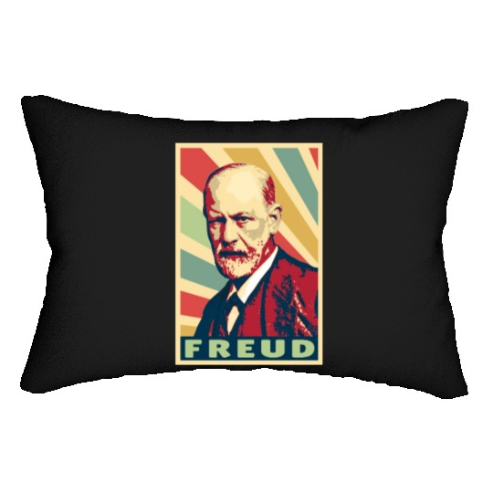 Sigmund Freud Vintage Colors Lumbar Pillows