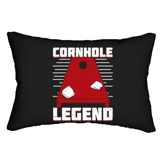 Cornhole Legend Bean Bag Toss Player Gift Lumbar Pillows