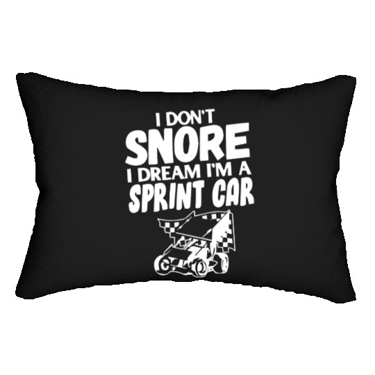 Sprint Car Racing, sprint car, dirt track racers Lumbar Pillows