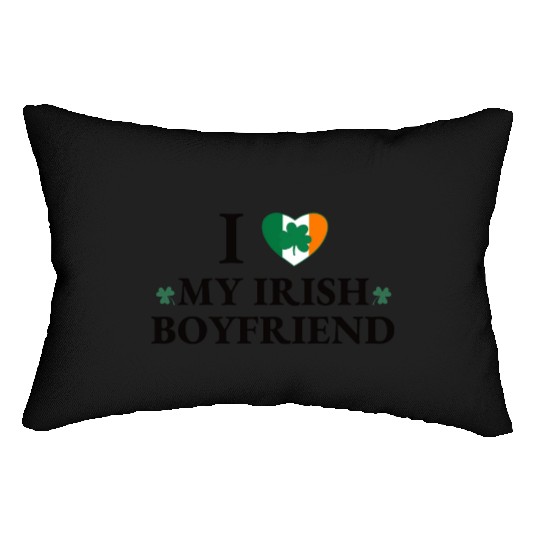 i love my irish boyfriend Lumbar Pillows