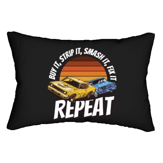 Demo Derby Demolition Derby Demolition Derby Lover Lumbar Pillows