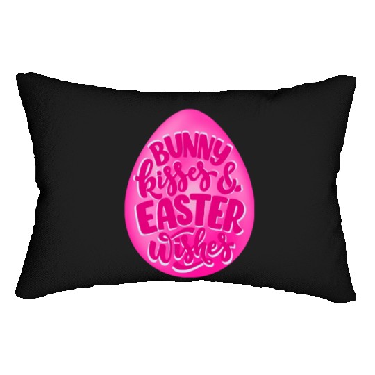 Happy Easter | Bunny Kisses and Easter Wishes | Lumbar Pillows