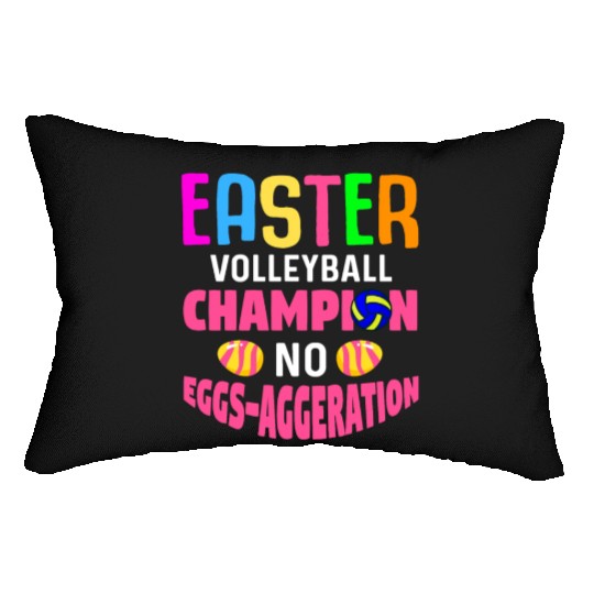 Easter Volleyball Bunny Holiday Rabbit Sport Lumbar Pillows