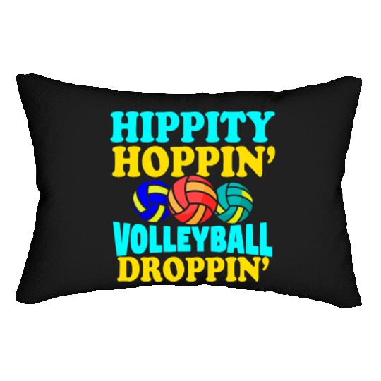 Easter Volleyball Bunny Holiday Rabbit Sport Lumbar Pillows
