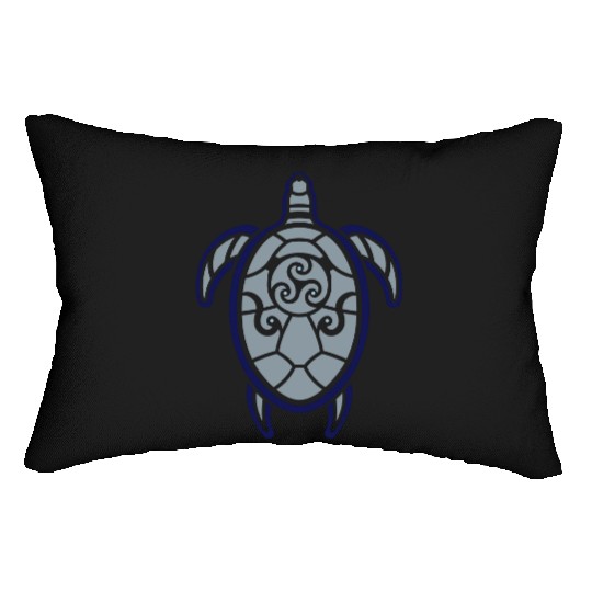 Tribal turtle Lumbar Pillows