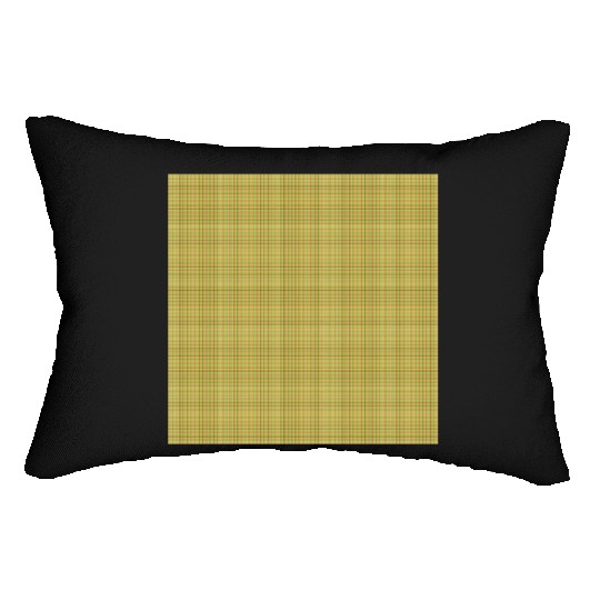 Easter Carrot Colors Plaid Pattern Lumbar Pillows