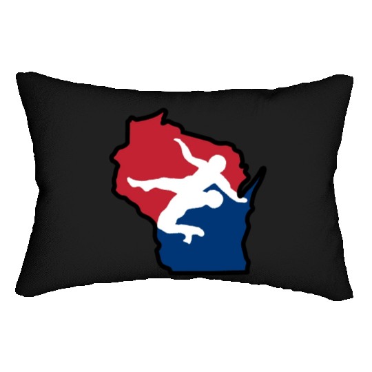 Wisconsin Wrestling Lumbar Pillows