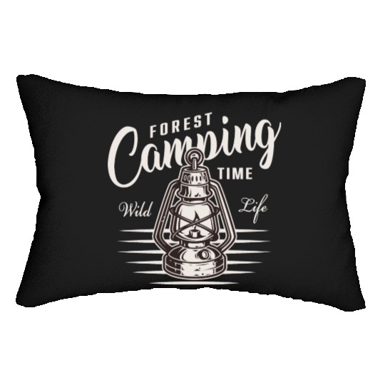 FOREST CAMPING TIME WILD LIFE Lumbar Pillows