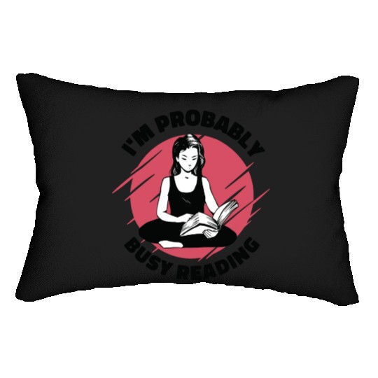 Busy Reading Book Lover Activity Book Literature Lumbar Pillows