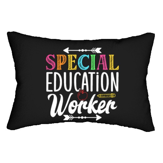 Special Education Worker Sped Teacher Awareness Lumbar Pillows