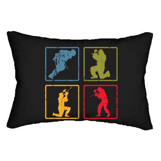 Paintball Paint Gun Paintball Player Paintballer Lumbar Pillows