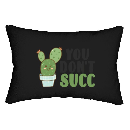 Plant Lover Cute Succulents Cacti Plants Lumbar Pillows