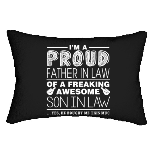 FATHER IN LAW SON IN LAW Lumbar Pillows