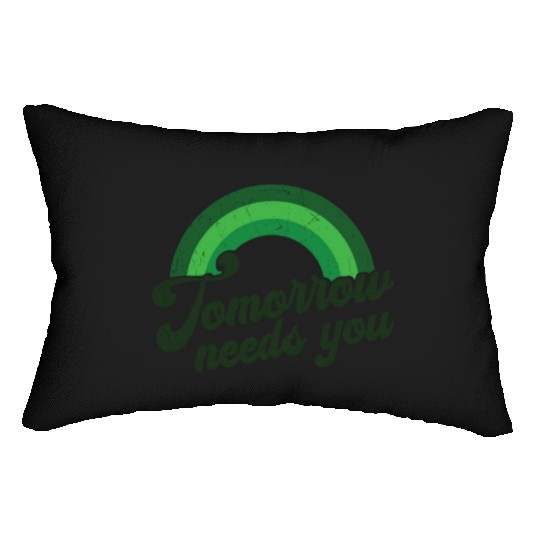Rainbow Mental Health Tomorrow Needs You Lumbar Pillows