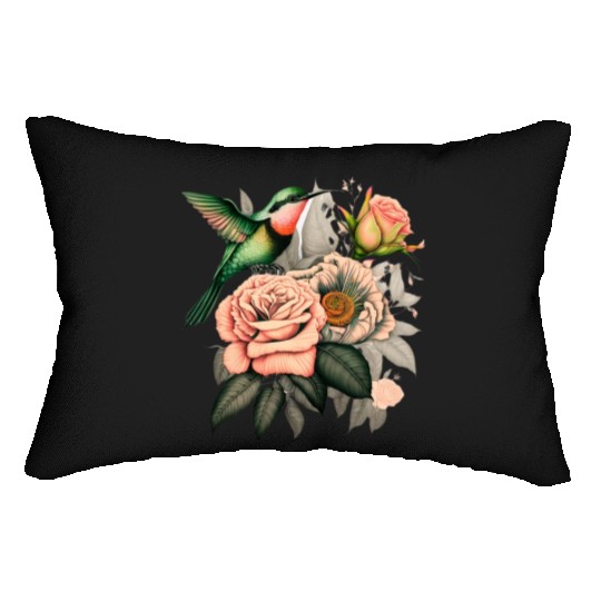 Plants Roses Flowers Lumbar Pillows