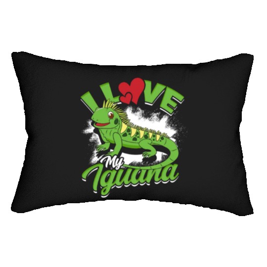 I Love My Iguana - Reptile Lumbar Pillows