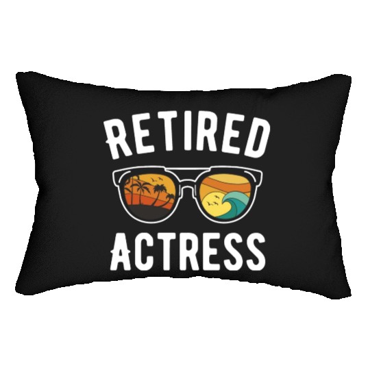 Retired Hollywood Actress Beachwear Designer Lumbar Pillows