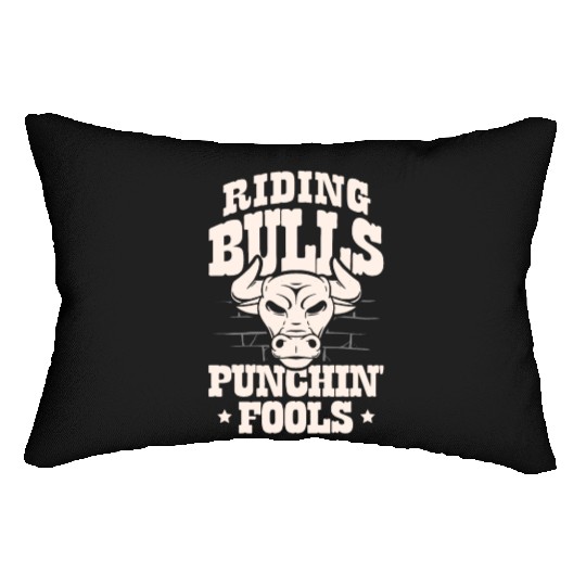 Bull Rider Bull Riding Western Rodeo Cowboy Lover Lumbar Pillows