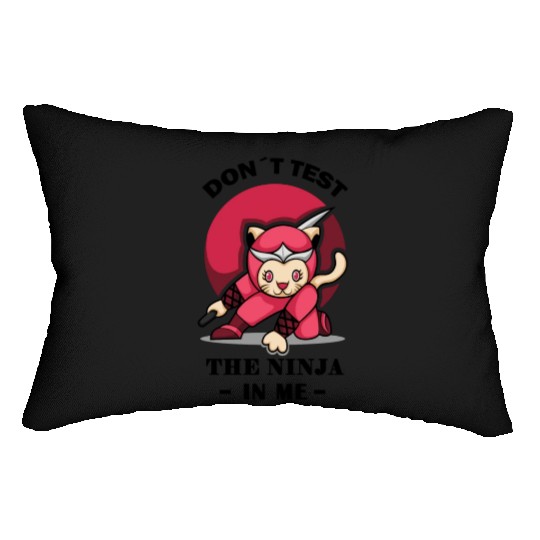 Karate Ninja Cat Kung Fu Lumbar Pillows
