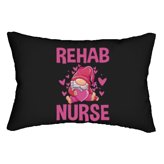 Cute Rehab Nurse Gnome Design Physical Therapy Lumbar Pillows