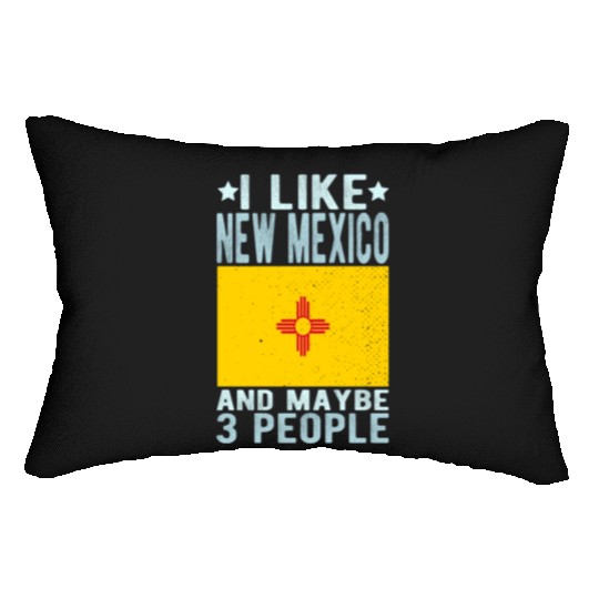 New Mexico Flag US State Lumbar Pillows