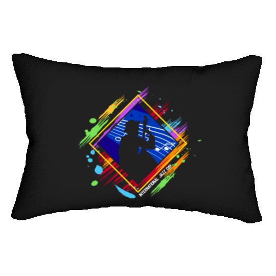 Jazz music improvisation festival Lumbar Pillows