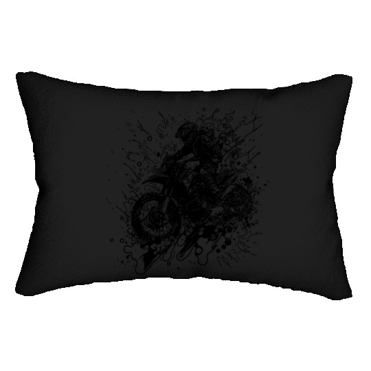 Off-road Motorcycle Racing Style Jump Splash Lumbar Pillows