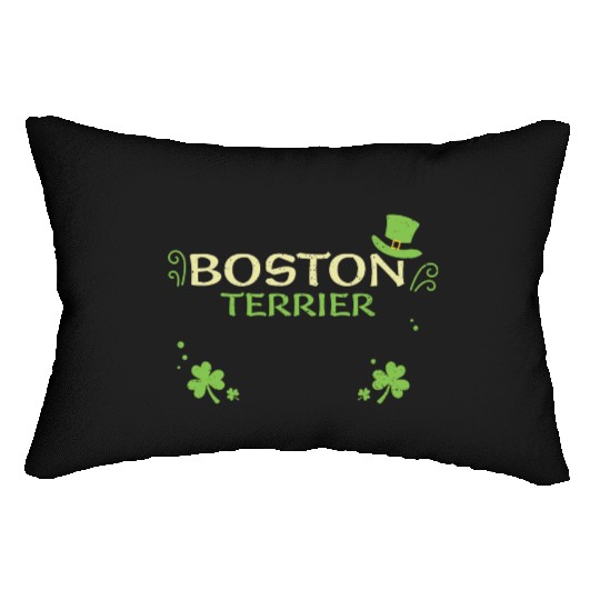 Boston Terrier - St. Patrick's Day Lumbar Pillows