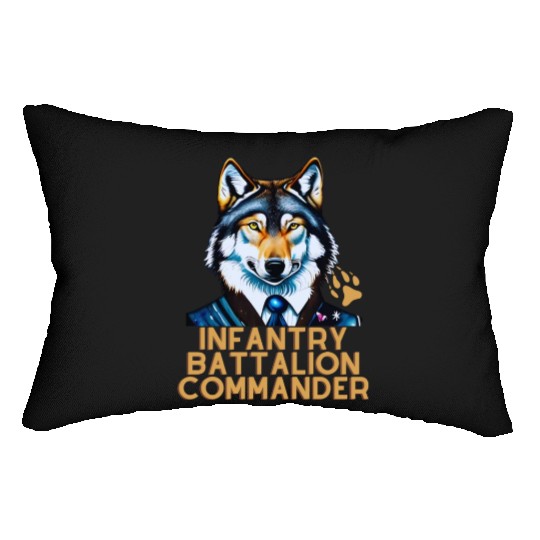 Wolf infantry battalion commander Lumbar Pillows
