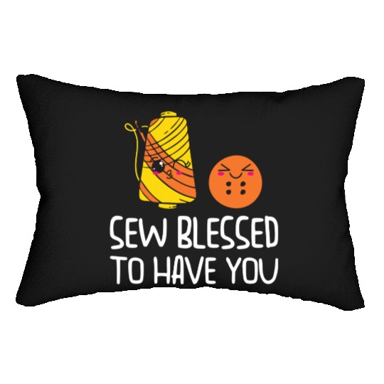 Button Thread Sibling Goals Big Brother Sister Pun Lumbar Pillows