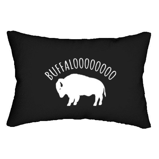 Lucky Buffalo Buffalooo Bison Nature Wildlife Desi Lumbar Pillows