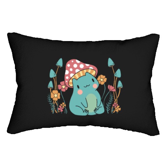Cottagecore Mushroom Aesthetic Nature Conservation Lumbar Pillows