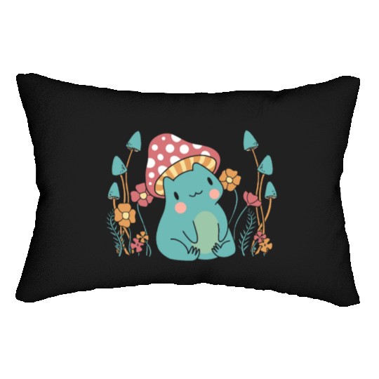 Cottagecore Mushroom Aesthetic Nature Conservation Lumbar Pillows