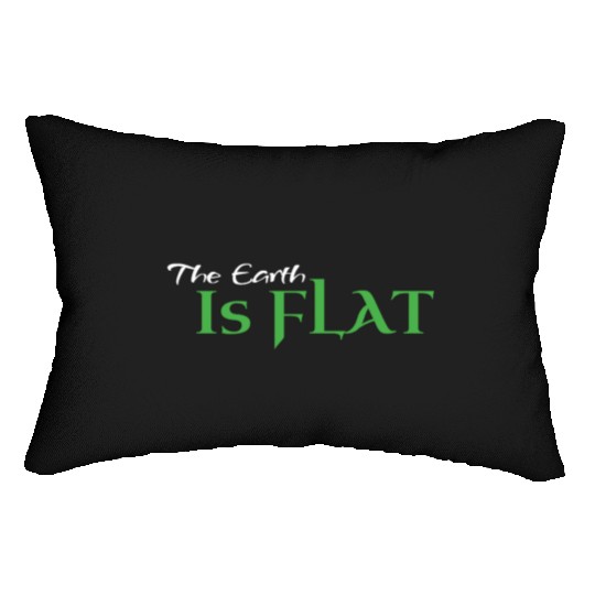 Flat Earth Green Lumbar Pillows