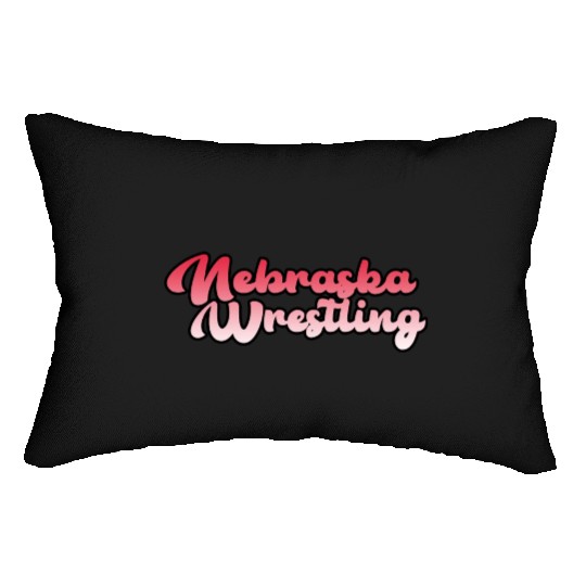 Nebraska Wrestling (State Colors) Lumbar Pillows