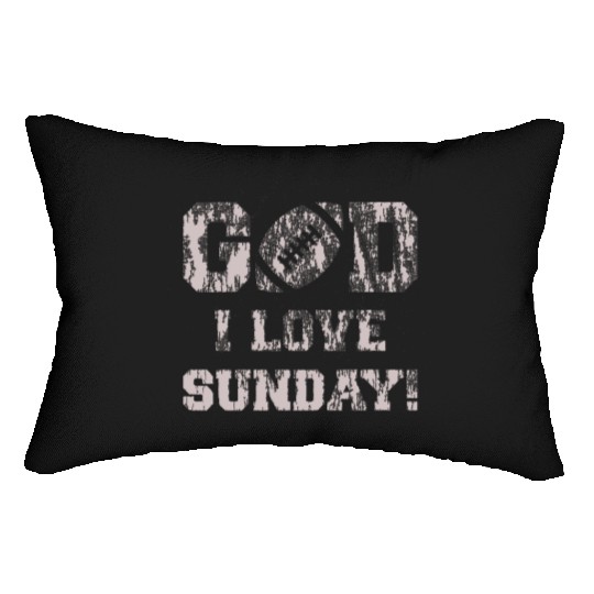 GOD I LOVE SUNDAY Lumbar Pillows