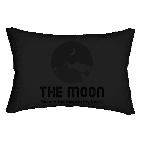 The moon you are the moon in my heart Lumbar Pillows