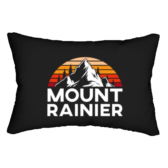 Mount Rainier Mountaineer Summit Sport Hiking Lumbar Pillows