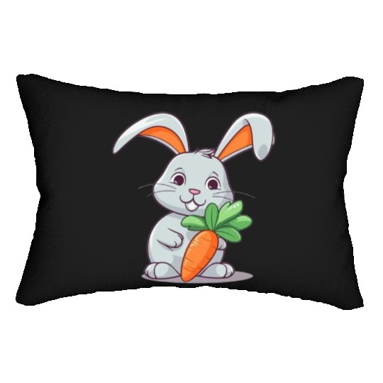 Rabbit Glasses Boys Girls Kids Easter Day Carrot Lumbar Pillows
