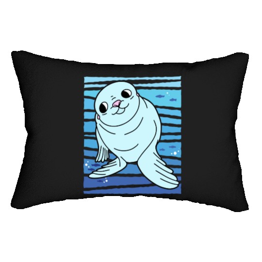Cartoon Seals I Seal Lion I Kids Seal Lumbar Pillows