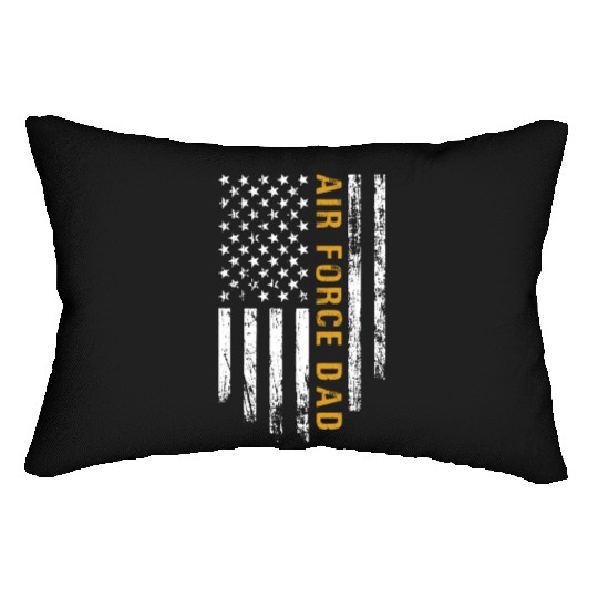 USA Flag Air Force Dad PILOT Lumbar Pillows