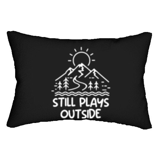 Nature boy Mountain funny Still playing outside Lumbar Pillows