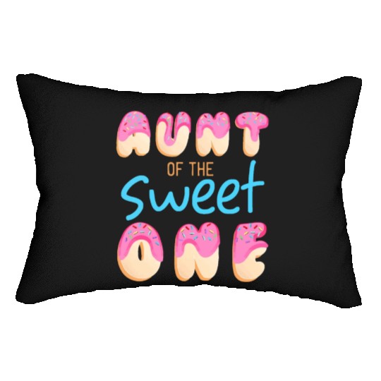 Aunt of Sweet One First Birthday Party Matching Fa Lumbar Pillows